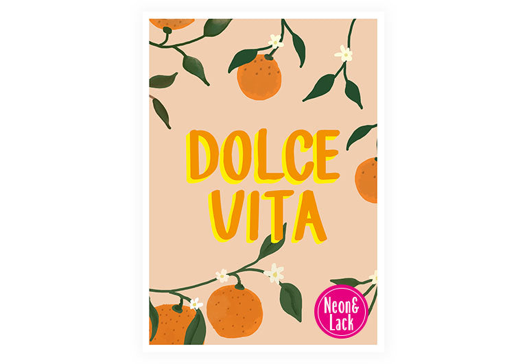 Dolce Vita | Neon Postkarte