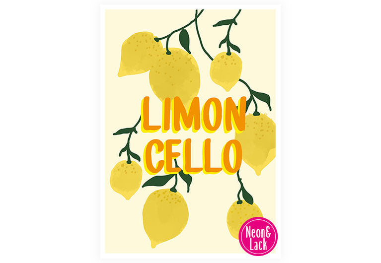 Limoncello | Neon Postkarte