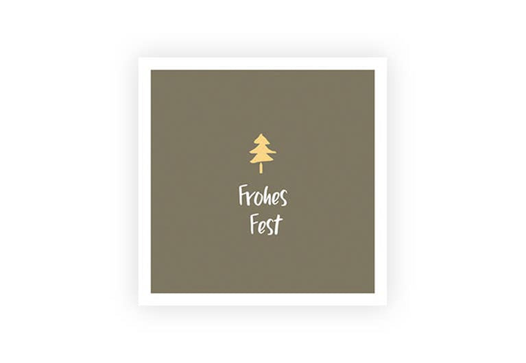 Frohes Fest Tanne | Weihnachten | Postkarte