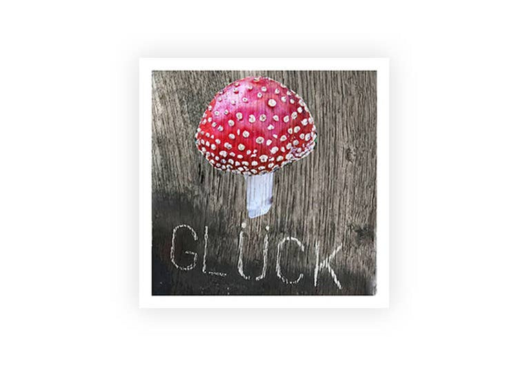 Glückspilz | Postkarte | Glück