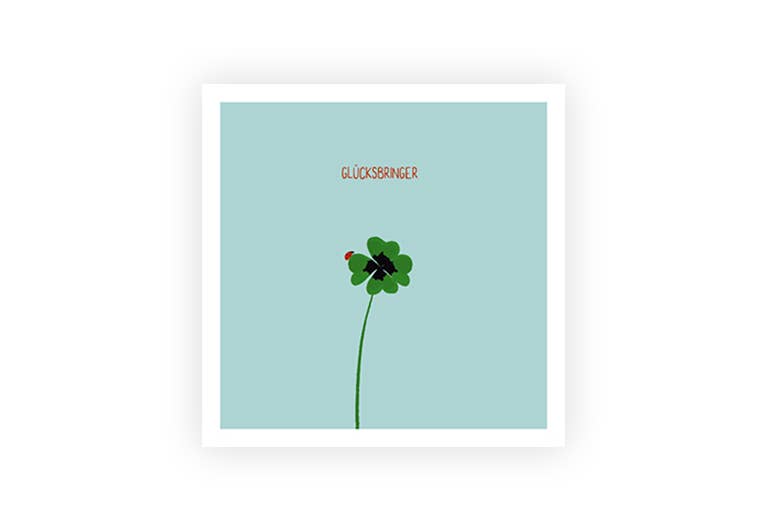 Glücksbringer| Postkarte | Glück