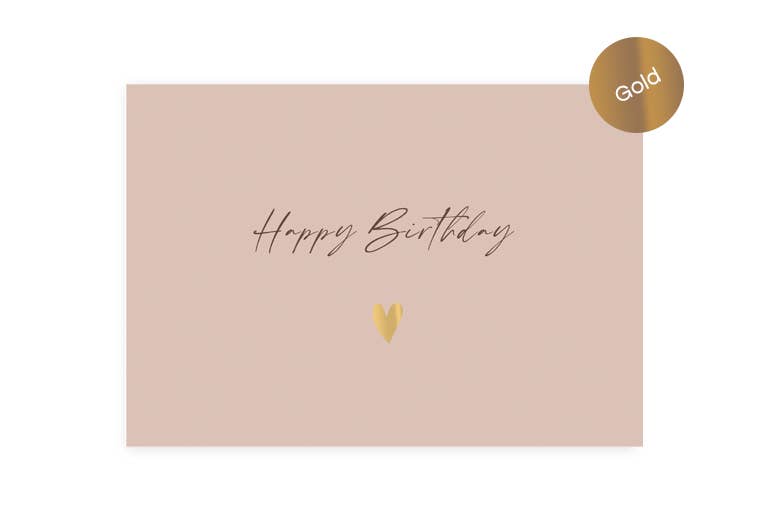 Happy Birthday Herz | Klappkarte | Geburtstag