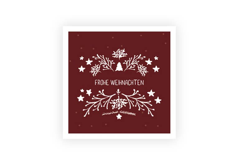 Frohe Weihnachten | Postkarte