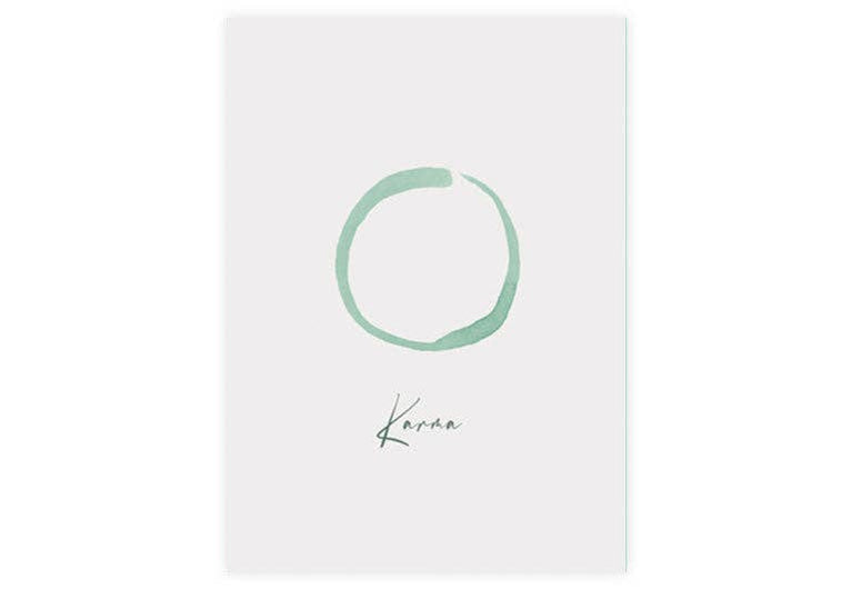 Postkarte Karma | Achtsamkeit
