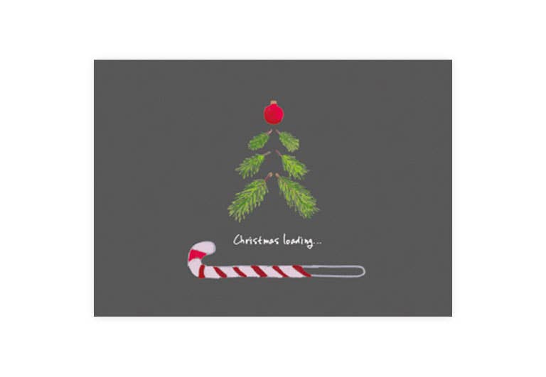 Christmas loading  | Postkarte | Weihnachten | Pappkarte