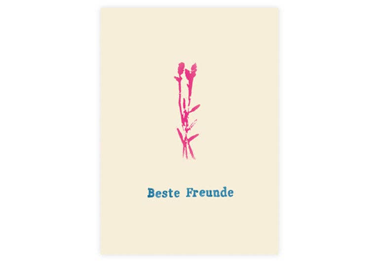 Postkarte Beste Freunde | Freundschaft