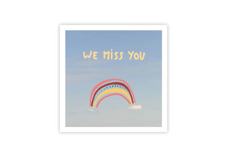 We miss you | Postkarte | Trauer