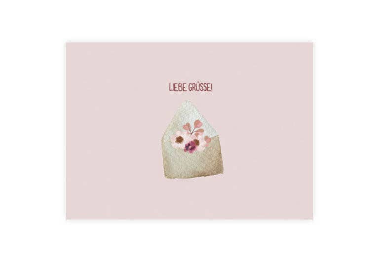 Postkarte Liebe Grüße