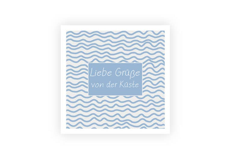 Grüße von der Küste | Postkarte | Gruß