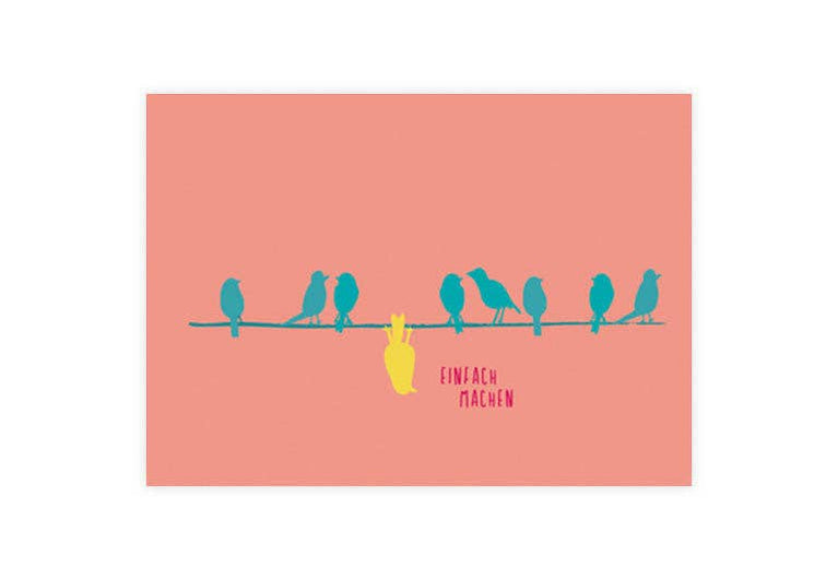 Postkarte Einfach machen | Motivation