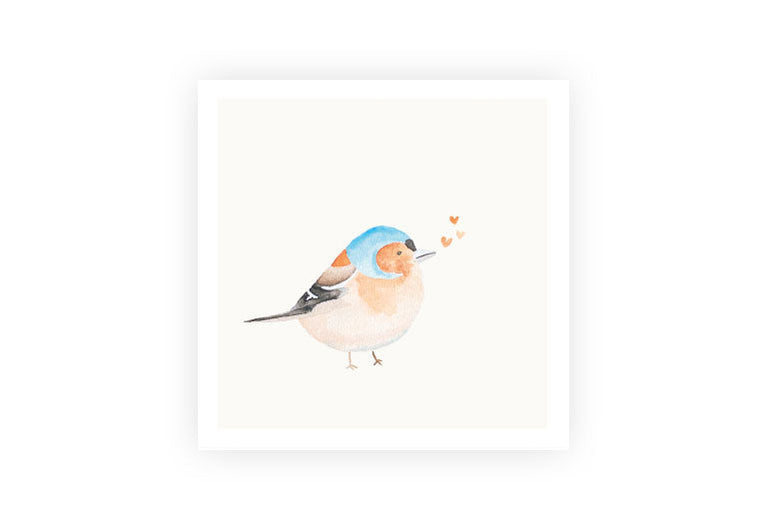 Buchfink Aquarell | Postkarte | Gruß