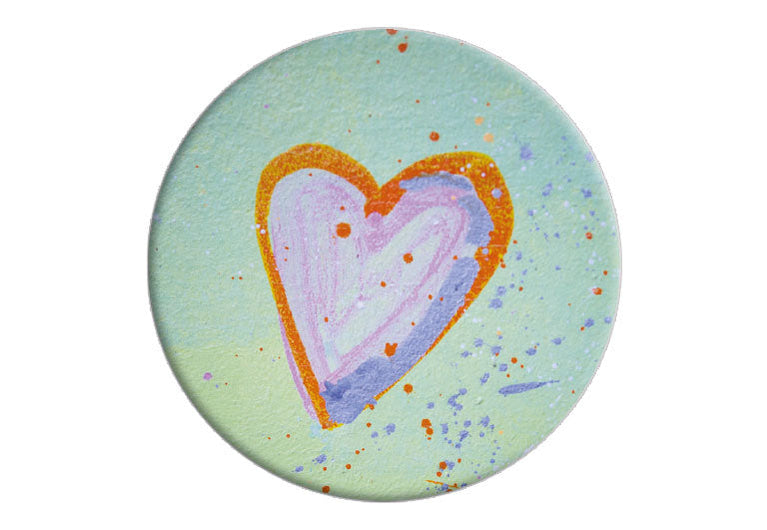 Graffiti Herz | Fotomagnet rund