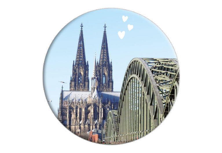 Kölner Dom | Fotomagnet rund