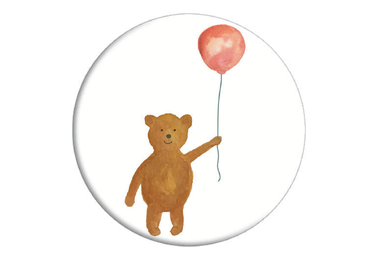 Teddy Luftballon | Fotomagnet rund