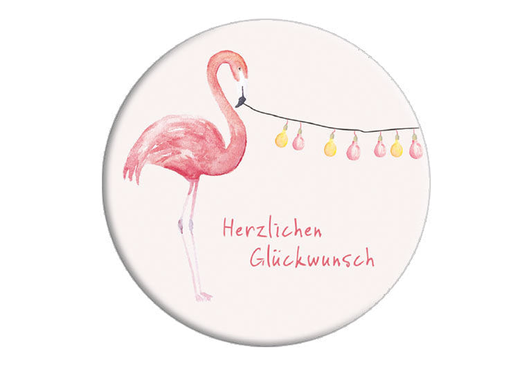 Flamingo | Magnet rund