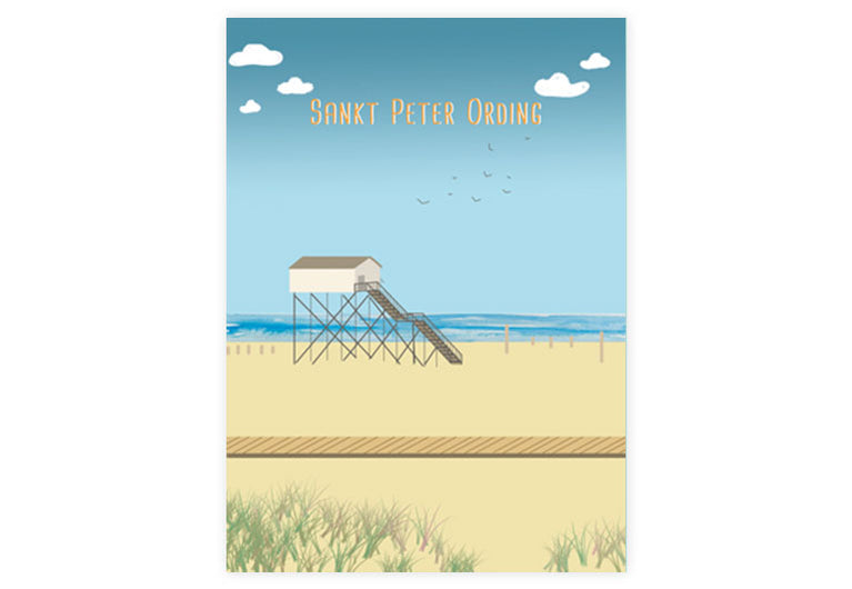 St. Peter Ording | Postkarte | Pappkarte