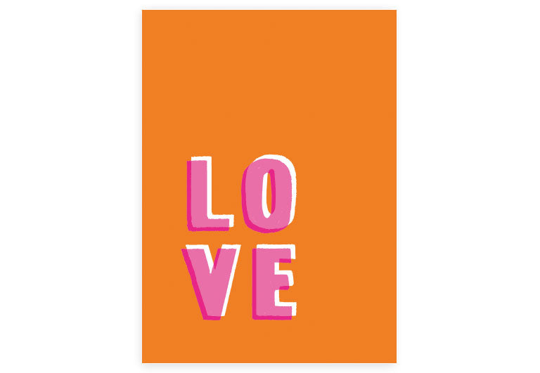 LOVE | Postkarte | Liebe | Pappkarte