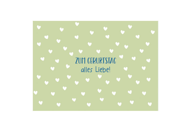 Zum Geburtstag alles Liebe | Postkarte |