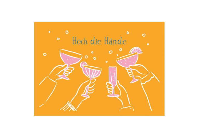 Hoch die Hände | Postkarte | Humor | Pappkarte
