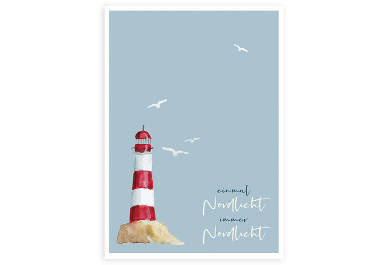 Einmal Nordlicht | Postkarte
