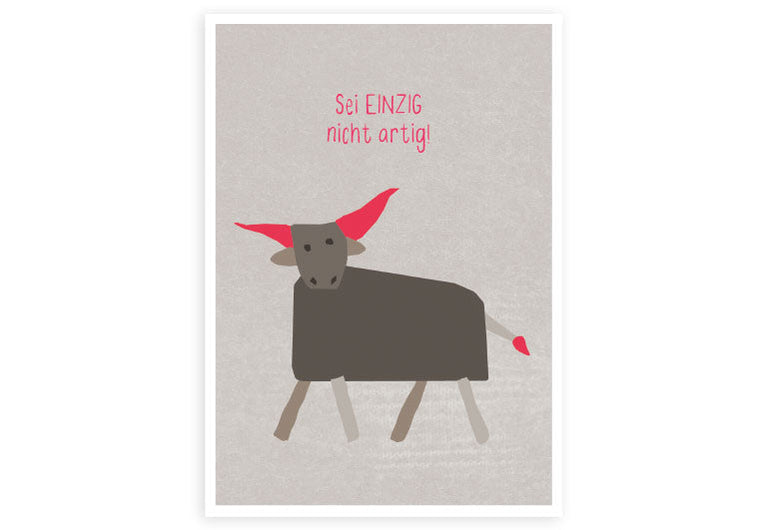 Sei Einzig | Postkarte | Humor | Motivation