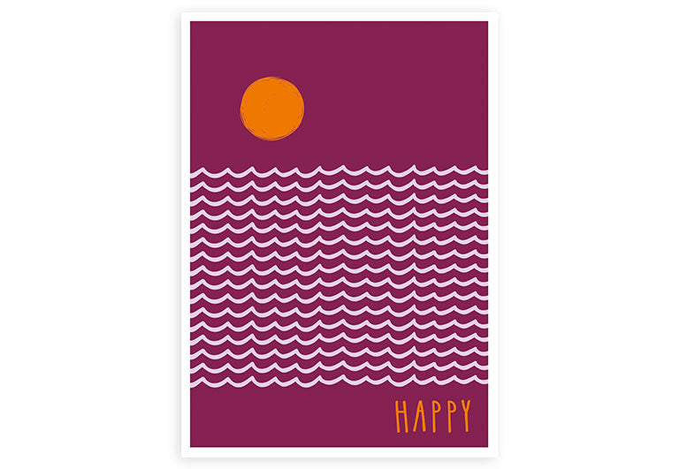 Meer Happy | Postkarte