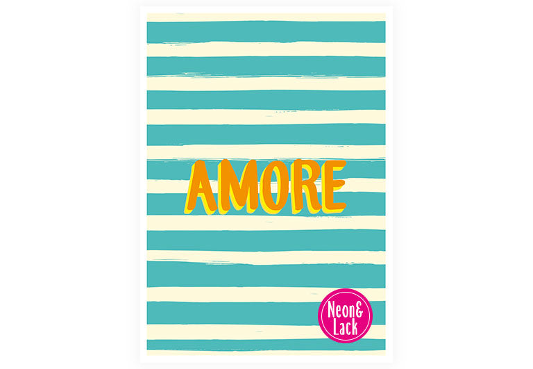Amore | Neon Postkarte