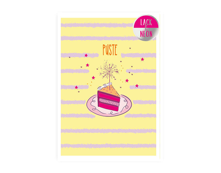 Pustekuchen | Neon Postkarte