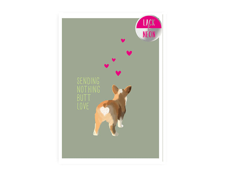 Butt Love | Neon Postkarte