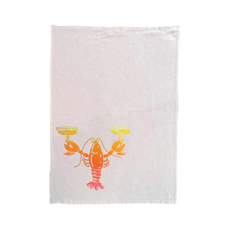 HUMMER Küchentuch Halbleinen, ca. 47 x 70 cm, Handsiebdruck